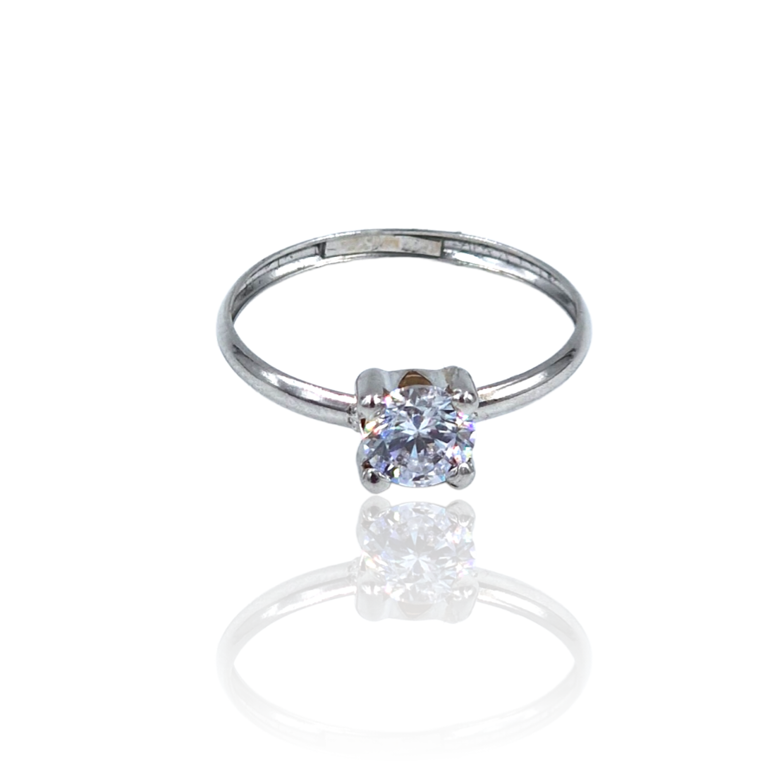 ANILLO SOLITARIO GARRAS  FV091/18K