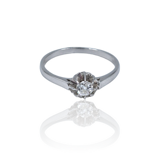 ANILLO SOLITARIO DIAMANTE 0.20CT AN093/18K