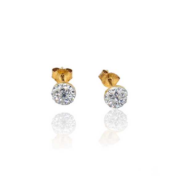 PENDIENTES MICROCIRCONITAS ORO 18K