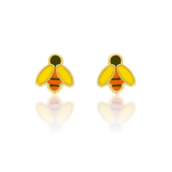 PENDIENTES ABEJAS ORO 9K