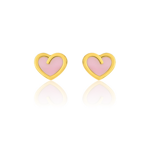 PENDIENTES CORAZONES FILO ORO 9K