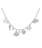 COLLAR MULTICOLGANTES DE PLATA CON CIRCONITAS